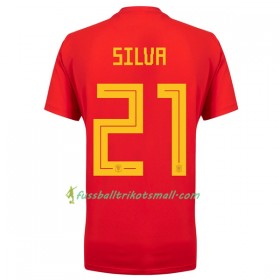 Fußballtrikots Spanien David Silva 21 WM 2018 Heimtrikotsatz kaufen